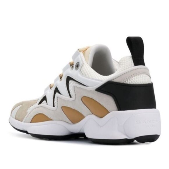 Sandro Atomic Beige & Off-White High Top Sneakers Size 41 - Picture 2 of 9